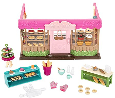 Li'l Woodzeez - Boulangerie pour chatouiller Vos papilles - Jeu de Figurines - Boulangerie de Jouets - Jeu pour Enfants - 3 Ans et +