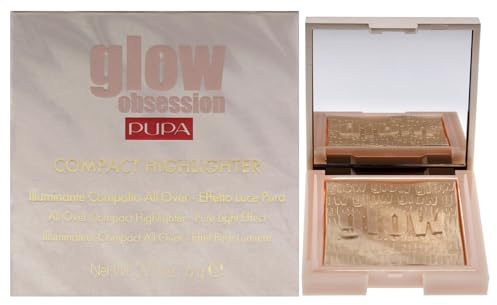 Pupa Milano Glow Obession Compact Highlighter - 100 Light Gold For Women 0.211 oz Highlighter