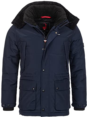 Höhenhorn Mangard - Parka invernale foderato da uomo, Blu scuro, S
