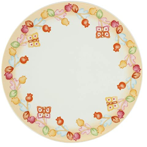 THUN - Piatto Grande Grace - Linea Grace, Home Is Where Your Family Is - Cucina, per la Tavola - Porcellana - Ø 31,9 cm; 2,2 cm h