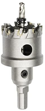 Meccion Broca Cortadora de Agujeros de Metal, Cortador Orificio con Punta de T.C.T Carburo de Tungsteno para Chapa de Acero Inoxidable, Metal, Aleación, Hierro, Madera (32mm)