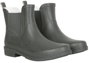 Mountain Warehouse Womens Waterproof Ankle Wellies | Durable Ladies Rubber Wellington Rain Boots with Sturdy Grip & Soft Lining, Easy to Clean, Ideal for Winter, Garden, Walking