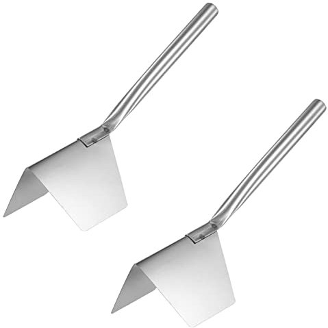 sourcing map Exterior Esquina Paleta 2.4 Pulgadas Yeso Paneles Esquina Herramienta Inoxidable Acero Esquina Cuchillo 2uds