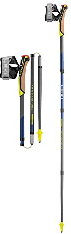 Leki Traveller FX.One Carbon Stöcke, Silvergray-midnightblue, 125CM