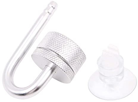 Tiardey CO2-Diffusor-Aquarium aus Aluminiumlegierung mit Saugn?pfen und U-Rohr für alle Arten von Aquarien