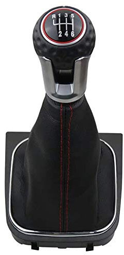 IMCCZONY 6 Speed Gear Shift Knob Gaiter Boot Cover Kit Gear Shift Knob for Golf 5 6 MK5 MK6 GTD R32 R20 2004-2013