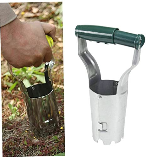 Peosaard Lampen -Pflanzer -Werkzeug Handheld -Glühbirnen -Transplanter -Gras -Plugger -Werkzeug mit Tiefenmarke für Gartengraben nachfüllend Pflanztulpen, Lampen -Pflanzer