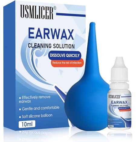 Ohrenschmalzentferner 10 ml, Ohrentropfen zur Ohrenreinigung, schnell auflösend, sanft und effective Reinigung der Ohren