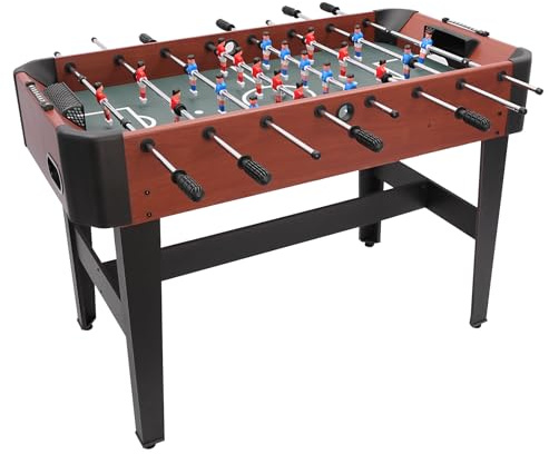 Owneed Futbolín de 120 cm, mesa de fútbol con una protección, diseño de 8 palos, contador de portería, para futbolín profesional, para salas de juegos, bares y fiestas