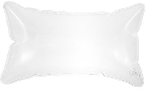 BESTOYARD Inflatable Pillow Insert Clear Pillow Insert for Camping Adjustable Air Valve Camping Cushion for Hiking Travel Car Boat Tent 19.68 X 11.81 X 11.81 in