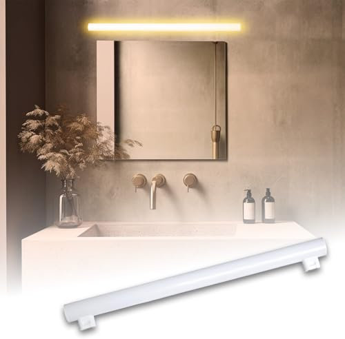 Maxled, Light is Led! LED Linienlampe S14S 50cm, 1100lm 12W Ersetzt 90W Glühlampe LED-Lampe 2700K Warmweiß 180° LEDs Röhre 2 Sockel für Küche Badezimmer Spiegelleuchte Nicht Dimmbar