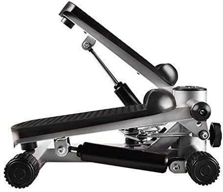 QIYFOZ Mini-Stepper Swing Stepper, máquina de Ejercicios con Pantalla LCD y cordón para el Brazo, Ideal para Entrenamiento de piernas y Fitness en casa.