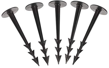 GARDENIX Erdanker Unkrautvlies 1000 Stück, Erdnägel Unkrautvlies aus Kunststoff, 12 cm Länge, UV-beständig, Unkrautvlies Befestigung, Befestigung für Unkrautvlies, Rostfrei, Bruchfest