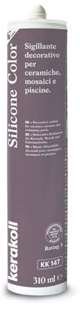 Kerakoll SILICONE COLOR KK147 sigillante decorativo piastrelle ceramiche mosaici e piscine 310 ML