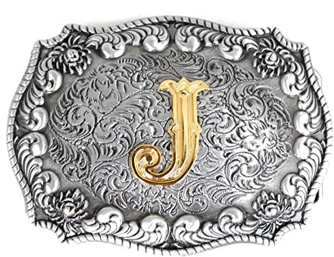 Bältesspänne för män, engelsk bokstav i 3D, västerländsk stil, cowboyalfabet, initialer, bältesspännen för män