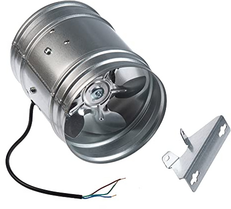 160 mm industriell metallfläkt - Axialrörsfläkt - badrumsfläkt
