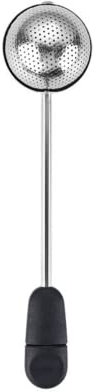 Teafy Long Handle Stainless Steel Tea Ball Infuser - Loose Leaf Tea Steeper - Black