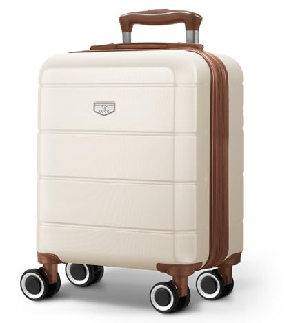 LUGG 15 Inch Jetset Lightweight Travel Cabin Bag Carry On Approved Suitcase ABS Shell Protection Water Resistant & Safe Locking System Easyjet Free Under seat Luggage (45x33x20cm)