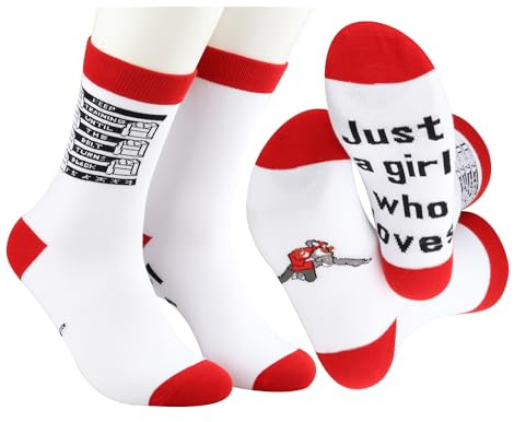 MBMSO 2 Pairs Martial Arts Socks Just a Girl Who Loves Karate Taekwondo Gift Karate Socks Gift for Karate Lovers Kung Fu Socks(Karate Socks)
