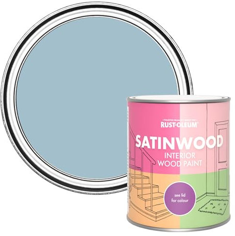 Rust-Oleum Blue Satinwood Interior Wood Paint - Nan's Best China 750ml