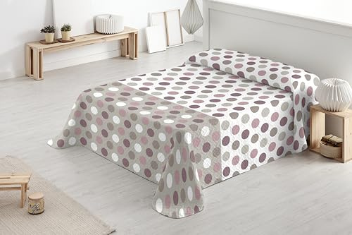 Degrees home - Alegria - Couvre-lit boutis pour lit de 150 cm, Printemps, été, 250 x 260 cm, Neutre