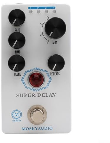 Wählen Sie Ihr Perfect Delay Moskyaudio Super Delay Gitarren-Effektpedal mit 4 Modulationsoptionen