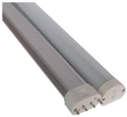 MEIVIYA Lampadina a LED a forma di mais 2PCS Condotto 2G11 Spina Luce 22W 100-277V Alto CRI Bianco Latte Strisce Cofano Trasparenti 2G11 LED(Cold white 6000K)
