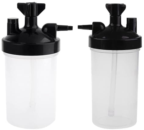 DIIOOMIEEU Humidifying Cup Humidifier Water Bottle for Oxygen Regulator High Flows Oxygen Bubbler Bottle for Oxygen Concentrators