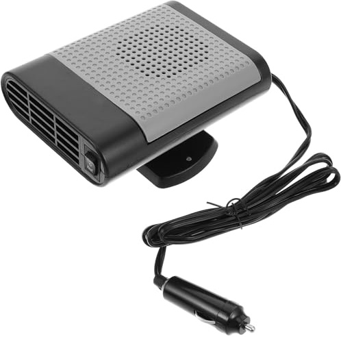 Alipis Mini Calefactor de 12 V para Coche, Desempañador Y Ventilador, Calefactor Portátil para Parabrisas - Desempañador Eléctrico para Calentar Y Eliminar La Escarcha Rápidamente (negro)