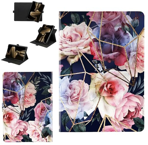 Custodia Compatibile per Amazon Fire HD 8 2024 8.0-pollici Tablet Cover Custodia Case [Funzione di rotazione a 360 gradi][Protezione rinforzata dei bordi contro le cadute] LXH