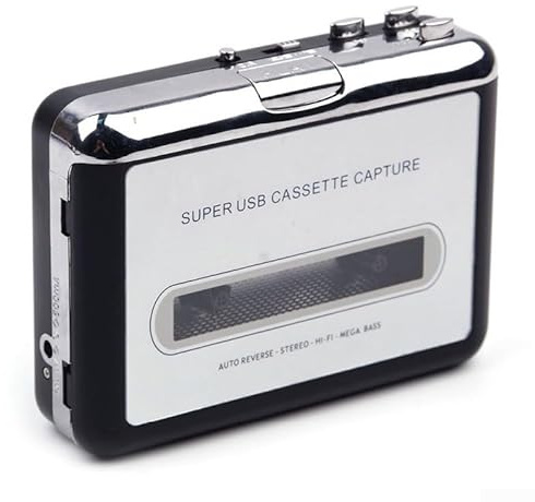 Lecteur de cassette portable, convertisseur de cassette vers MP3, lecteur de cassettes USB avec numériseur audio HiFi (1)