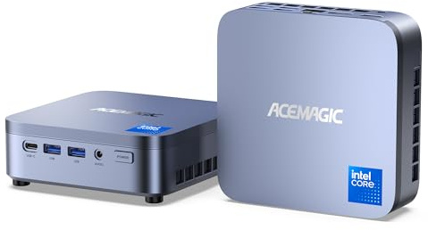 ACEMAGIC M5 Mini PC, Intel i5-14500HX (14C(6P+8E)/20T, bis zu 4.9Ghz),16GB DDR4 512GB NVME SSD Mini Computer mit Windows 11 Pro | WiFi 6 | 4K UHD | Type-C | 24MB L3 | 55W TDP