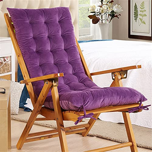 Morbuy Cojín para Tumbona de Jardín, Suave y Cómodo Cojín Reclinable Colchoneta Tumbona Exterior Ideal para Tumbonas, Sillas y Hamacas (48x150cm,Morado)