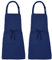 XIEJINJIA 2er-Pack Verstellbare Canvas Schürzen mit 2 Taschen Kochschürze Kochen Backen Garten für Frauen Männer Dunkel Blau