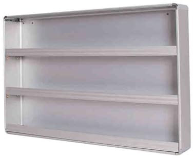 GMBAYUE Aluminium Einzelhandel Thekenaufsatz, Vitrine für Snacks, Wandmontierter Convenience Store Zigarettenregal, Verkaufstheke für Supermärkte und Convenience Stores(60x8.2x40cm/23.6x3.2x15.7in)