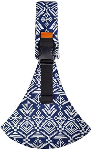 Guyode Ajustable Mochila Portabebes, Fular Porteo Bebe Cómodo y Transpirable, Marsupio Bebe Ergonómico Portátil, Baby Carrier All Seasons para Bebés de 6 a 36 meses, Lateral Sling Bebe (Azul A)