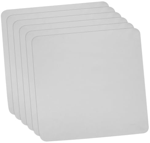 BRIGHTFUFU Lot de 6 Chiffons de Nettoyage en Microfibre Extra Grands pour Lunettes et Objectifs Photo, Usage Électronique, Anti-poussière, Gris, Doux et Absorbants, Adaptés aux Écrans