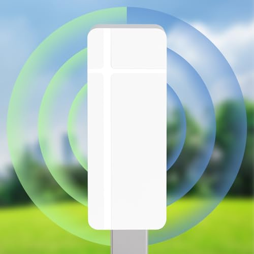 Ripetitore WiFi Esterno, 1200Mbps Ripetitore WiFi Potente Esterno, 5GHz e 2,4GHz Amplificatore Extender Access Point, Resistente Agli Agenti Atmosferici IP67, Passivo PoE, Per Cortile,Giardino