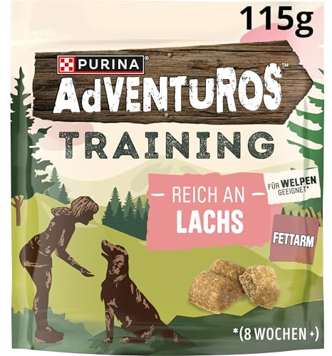 Purina Adventuros Training Lot de 6 friandises d'entraînement pour Chien au Saumon, 6 x 115 g