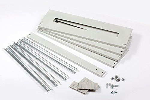 IDE s96 m200 Kit Bouchons et Railes dIN, bouchons métal, 96 modules (200 mm)