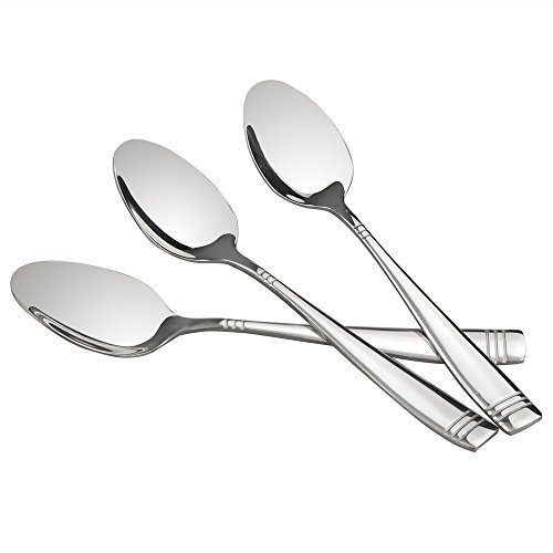 Dynko 12 Pezzi Cucchiaio da Cena, Cucchiaini in Acciaio Inox