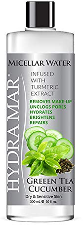 Hydra Mar Green Tea Cucumber Micellar Water, 10 oz