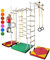 NiroSport Sprossenwand für Kinderzimmer M3 aufbau ohne bohrungen Kletterwand Turnwand Klettergerüst Kinder Indoor Klimmzugstange