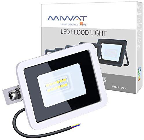 Ultra-Thin MIWAT LED Flood Light Spotlight Led Search Lamp 220V Floodlights for Outdoor Garden Street Square (Cool White-6000k, 10W)