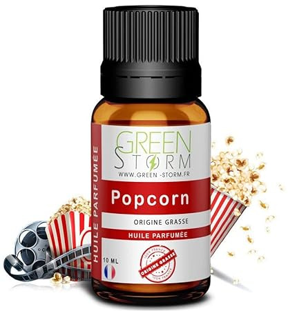 Huile PARFUMÉE Pop-Corn 10 ML, Huile Essentielle - Diffusion, Cosmétique, Massage, Bain aromatique - DIY Bougie, Savon, Crème, Huile, Lotion - Peau Cheveux Green-Storm