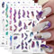 6 Farben Marmor Nagelaufkleber Bronzing Silber Nagelsticker Selbstklebend Blühende Marmor Nagel Sticker 3D Marble Nail Sticker Nageldesign Zubehör Nail Art Stickers Aufkleber Nägel Set Nagelfolie