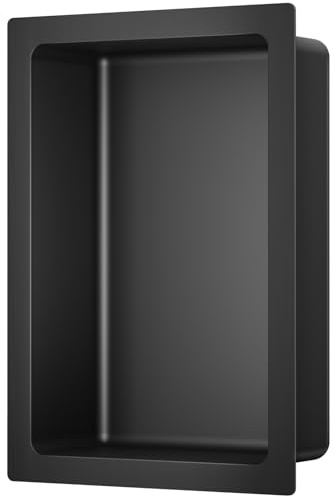 GUIVACI Nicho Empotrable para Baño 48x33 cm Nicho de Ducha Montado en Pared Estante Individual Acero Inoxidable 304 Sellado Impermeable Fácil de Limpiar para Ducha Almacenamiento de Jabón Baño