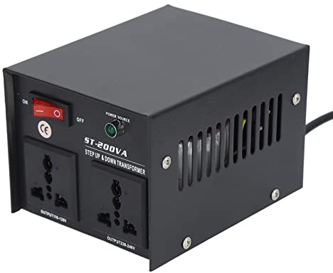 LOCADENCE 200W Strömspänningsomvandlare, Step Up Buck Transformator för elektriska enheter 110V~120V 220V~240V för hårtork, juicepress, riskokare, luftrenare, vattenkokare,