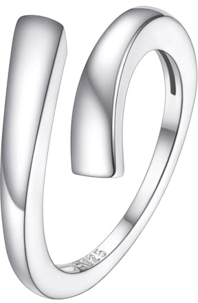 FOCALOOK Bague d'Orteil Femme Argent 925, Anneau Entrelacs Orteil Ajustable pour Orteil, Simple Silver Toe Ring for Women