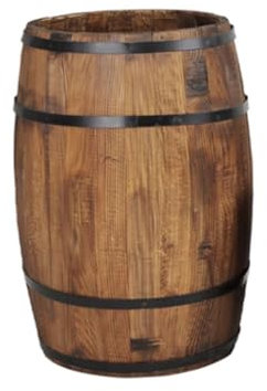 support de plantesTonneau de vin rond en bois massif vintage, pot de fleurs, petit tonneau de vin, pot de fleurs, tonneau en bois, tonneau de vin avec trou de drainage (couleur : marron, tai
